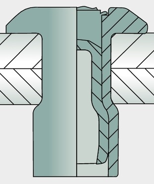 VE 500 Nituri oarbe cu cap plat 4,8x14 14 mm