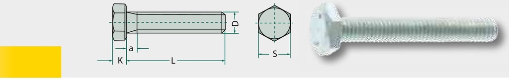 Surub profil hexagonal M5x16 16 mm