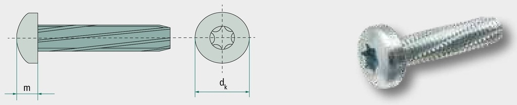 Surub autofiletant M6x12 12 mm