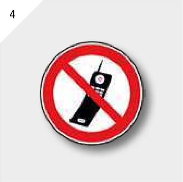 Indicator de interzicere - Folie PVC, autoadeziv