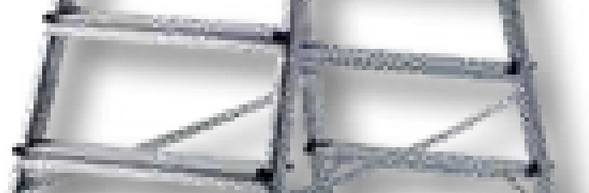 KRAUSE Scara dubla "MONTO” Scară ușoară din aluminiu care poate fi accesată din ambele părți. - Îmbinare solidă, reziste