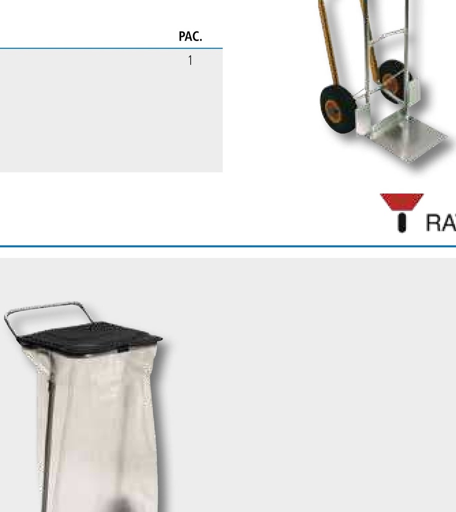 Ravendo Sac menajer tip carucior cu capac - Roti din cauciuc integral cu lagar de ghidare