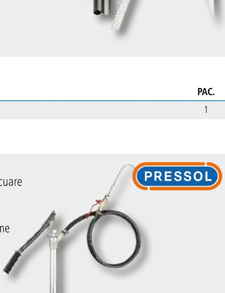 Pressol Pompa ulei de transmisie - ptr butoaie cu un singur sens de 60 l
