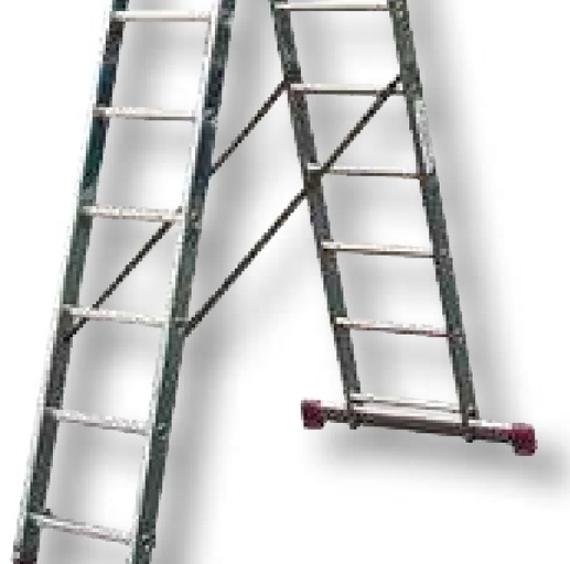 KRAUSE Scara multifunctionala din aluminiu Scară multifuncțională din aluminiu cu trei părți versatile. Poate fi folosit