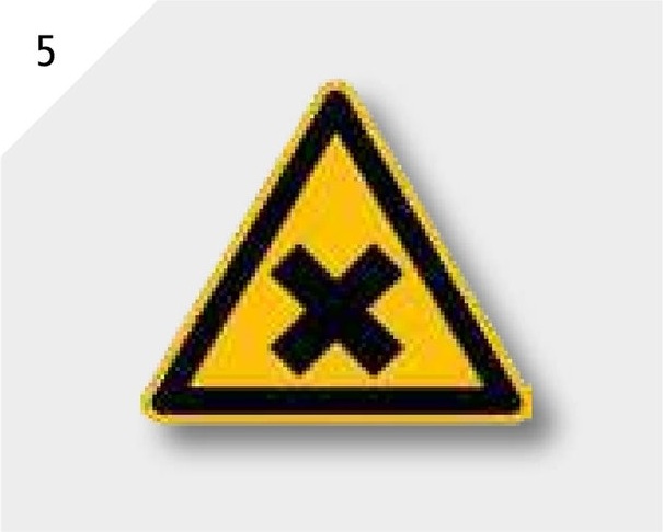 Indicator de avertizare - folie PVC , autoadeziva