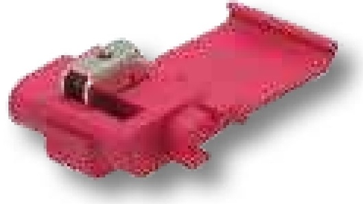 Conector ramificat izolat, roșu, pentru cabluri 0,4-0,75 mm²