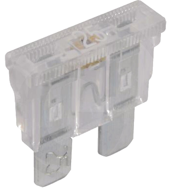 Siguranțe fișe plate, standard, cu lumin - 32V max. / 25 A | alb | UV 10