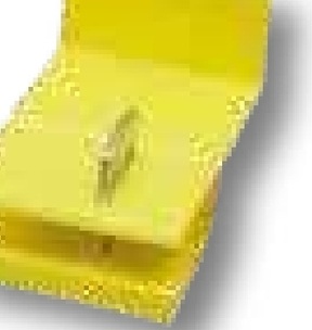 Conector termocontractabil/ramificat, 10 izolat, galben, Scotchlok, pentru cablu 2,5 mm²