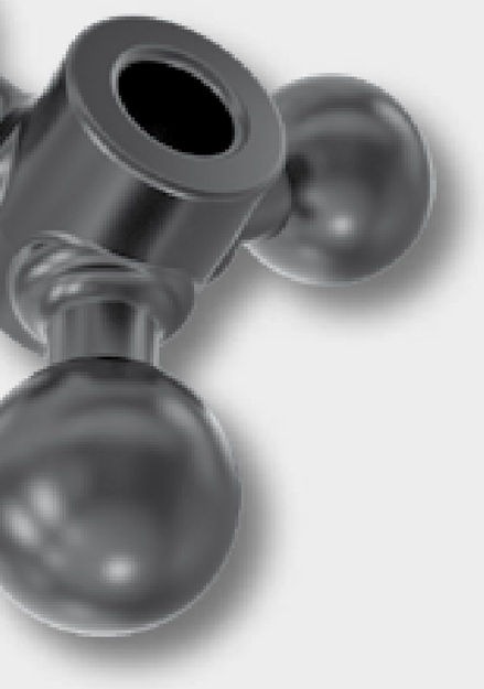 RAM MOUNTS Adaptor cu trei bile (Sistem B) Adaptor