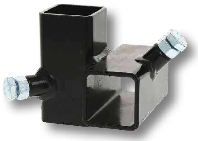 K.U.L.T. Conector bara patrata - Standard, dreapta, pentru bara 40 x 40 mm