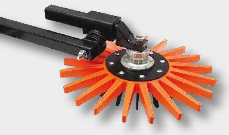 K.U.L.T. Element deget pentru masina de plivit - Portocaliu, pentru sol moale
