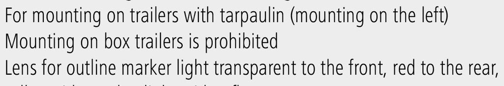 PROPLAST Lanternă de poziție - rosie / alba