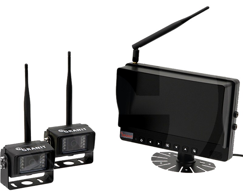 Sistem video 9" - 9"/ include 2 camere; potrivite pentru 12 si 24 de volti