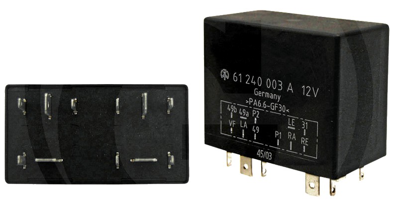 Semnalizator / electronic 12 V, unitate de control pentru lumini semnalizare și de avarie 11 conectori