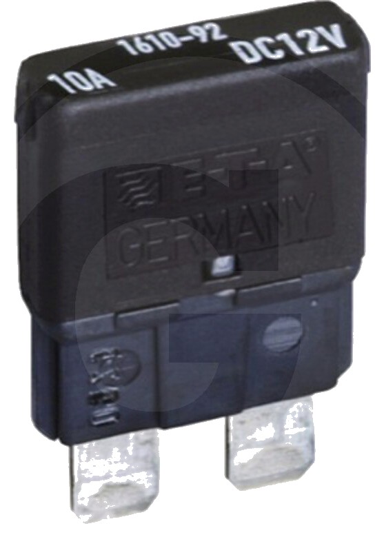 Întrerupător siguranțe, standard - 12 V max. / 10 A | negru | auto-resetare
