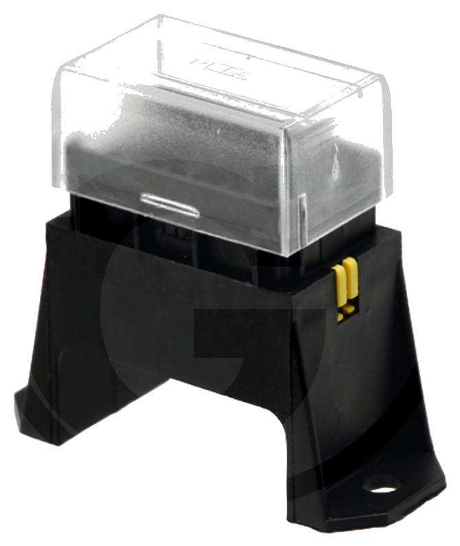 Cutie sigurante Structură fără siguranță, conexiune axială laterală 8x 6,3 mm, capac transparent L 65 x l 26 x h 57 mm