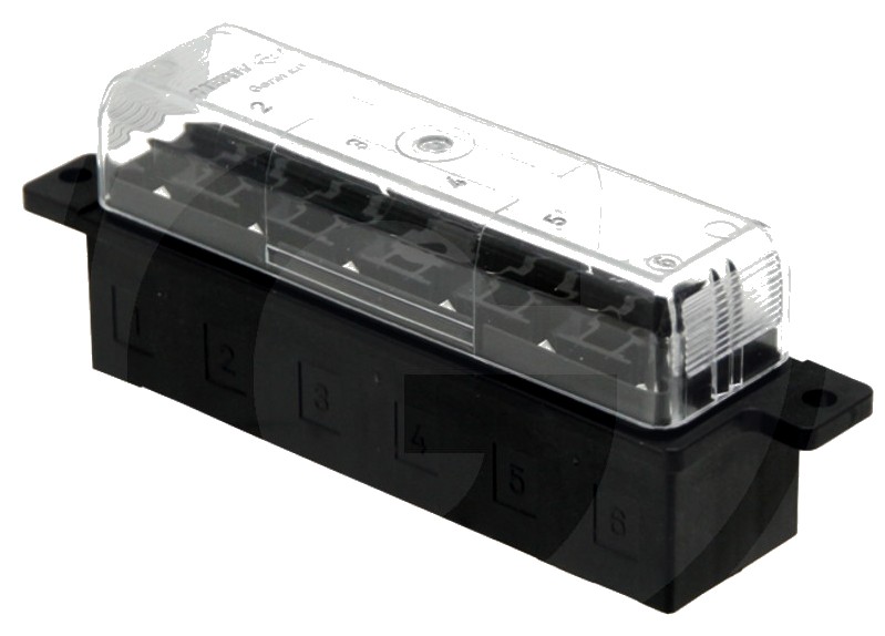 Cutie sigurante Instalare fără siguranță, conexiune axială 24x 6,3 mm, in partea inferioara Dimensiuni de instalare: 25 
