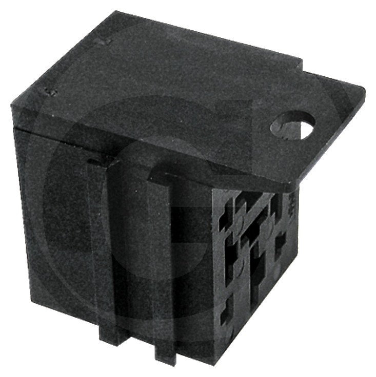 Carcasă plug-in Manson fisa plată cu 9 pini, 4 x 2,8 - 3 x 6,3 + 2 x 9,5 mm, cu suport