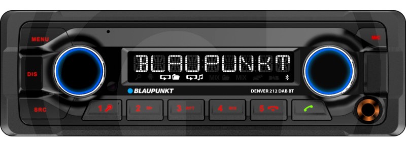 Blaupunkt Radio DENVER 212 DAB BT - Heavy Duty Line, 12 V, Bluetooth, DAB+, USB, AUX-IN/MIC