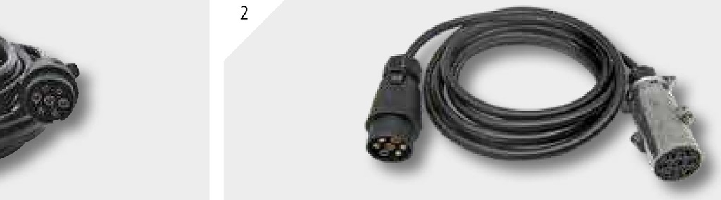 ERICH JAEGER Bobina elicoidala negru, 7 pini (3 x 1,5 / 2 x 4,0 mm²) 2 conectori, ISO 7638-2 Lungime de lucru 3,0 m Lung