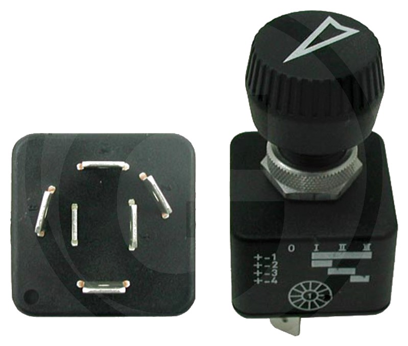 Comutator rotativ - Buton negru