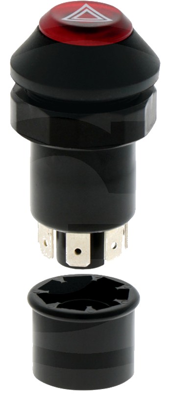 Comutator cu buton - Instalatie lampa avarie