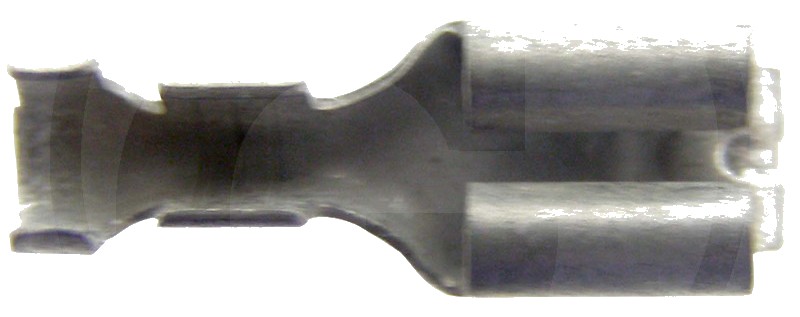 Manșon fișă plată Conector Alamă zincată, 4,8 mm, pentru cabluri 0,5 - 1,0 mm²