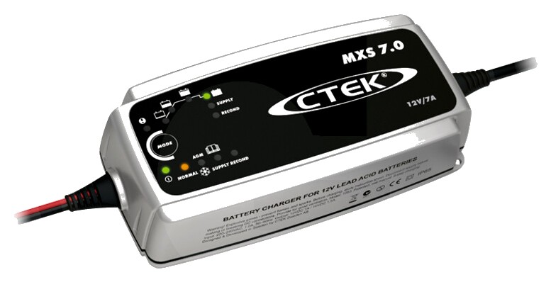 CTEK Încărcător „MXS 7,0” 12 V - pentru baterii de vehicule mai mari, cu funcție de alimentare