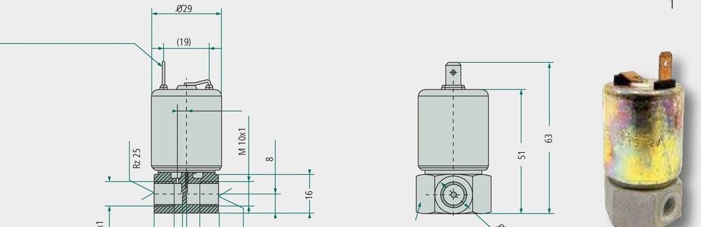 Supapă solenoid - Supapă numai pentru un sistem de bujii incandescente/sistem de pornire cu flacără! NU pentru deschider