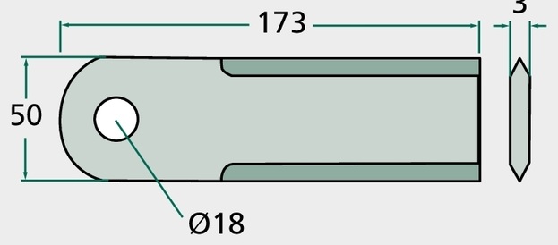 Cutit tocator - plat