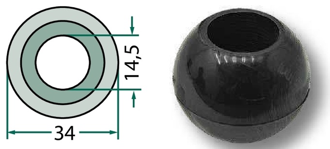 Bila de ghidare - pentru diametru duza 14 mm