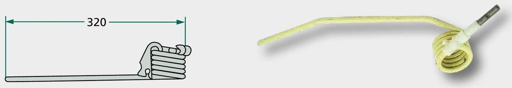 Gheara elastica 320 mm