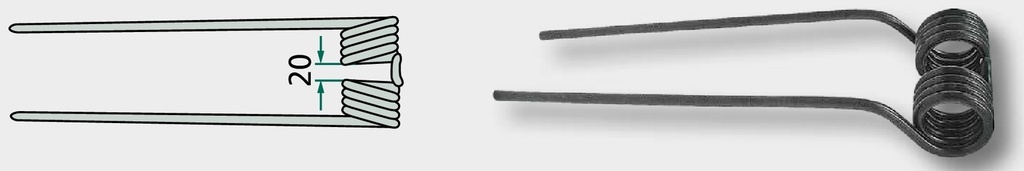 Gheare elastice 395 mm