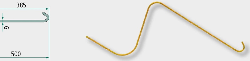 Gheare elastice 500 mm