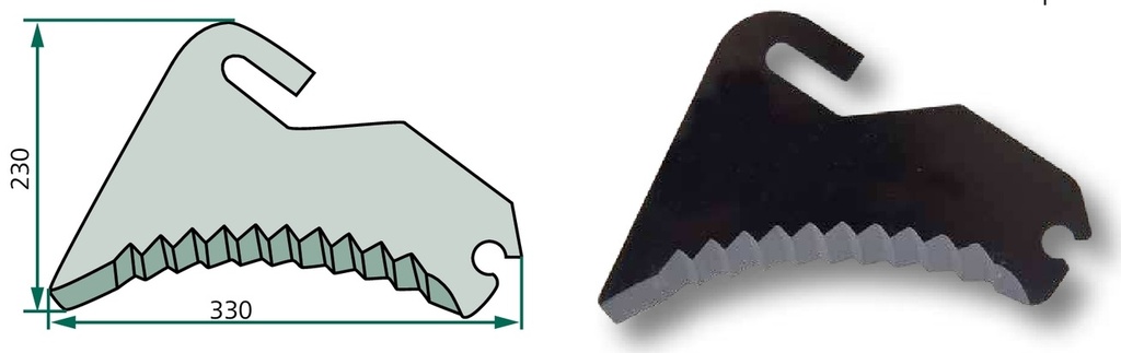 Lamă - acoperit cu material dur