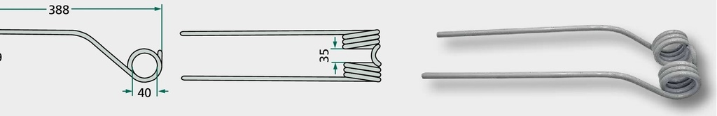 Gheare elastice, U.V. 10 388 mm