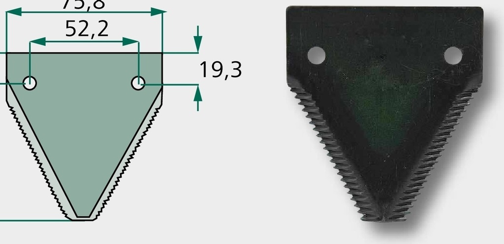 Lama cutit cositor - zimtata in partea superioara, grosime 3 mm