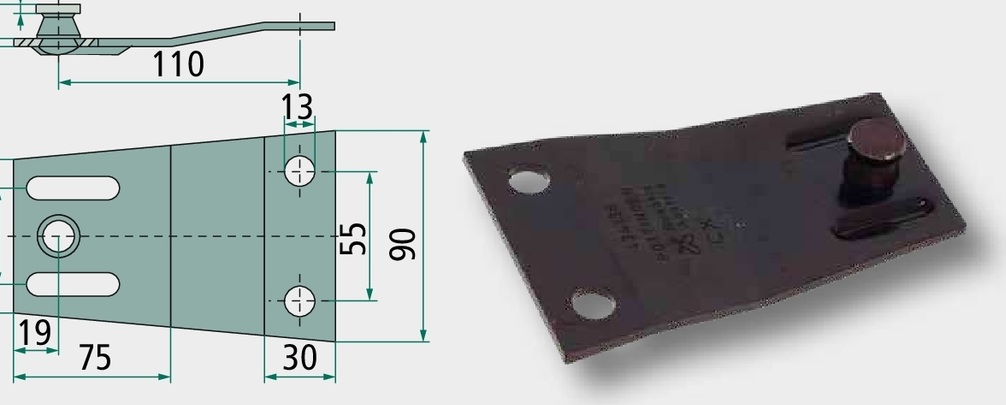 Suport pentru cutit - 4 mm