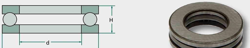 FAG Rulment axial bile canelură 51112 60 mm