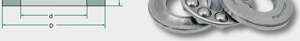 FAG Rulment axial bile canelură 51306 30 mm