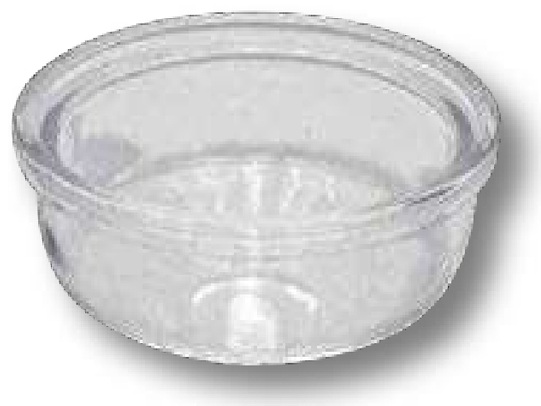 Pahar filtru Diametru exterior: 92,5 Diametru orificiu = 9 Inaltime: 38 mm