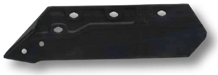 Brazdar cu varf interschimbabil - stanga, 14" cu invelis protector