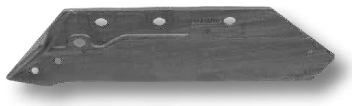 Brazdar cu varf interschimbabil - stanga, 16" cu invelis protector