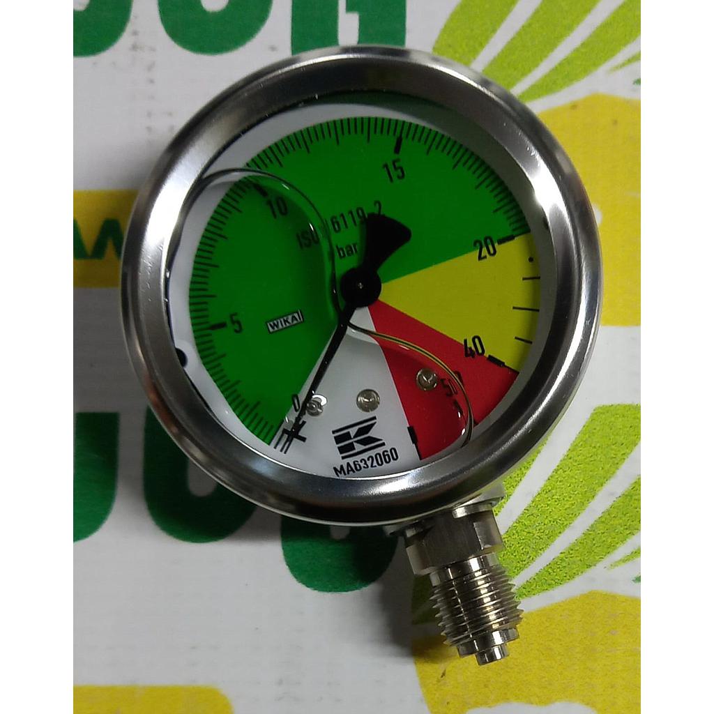 Manometru 63 1/4” AHL inferior fix