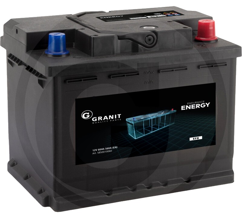 ENDURANCE ENERGY Baterie 12 V / 60 Ah - Baterie EFB, fără întreținere
