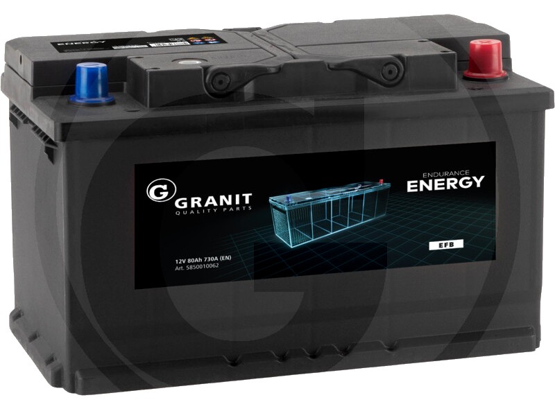 ENDURANCE ENERGY Baterie 12 V / 80 Ah - Baterie EFB, fără întreținere