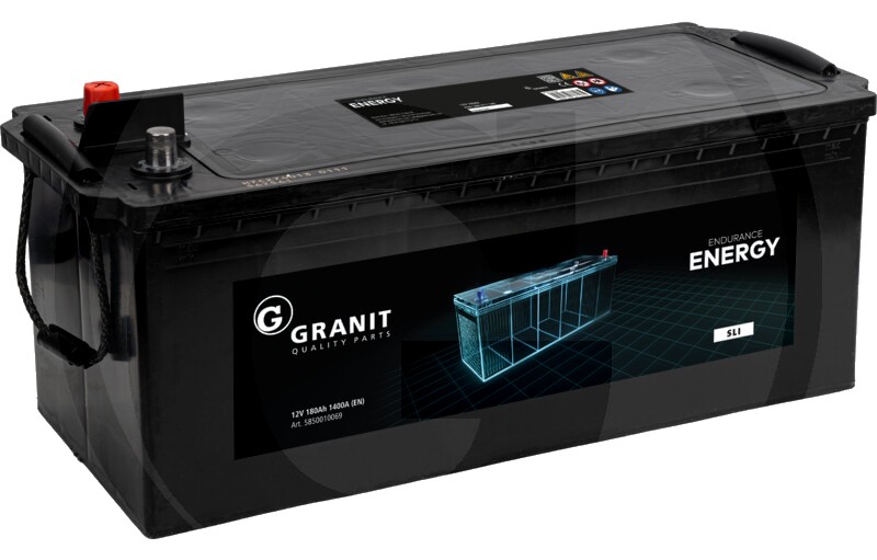 ENDURANCE ENERGY Baterie 12 V / 180 Ah - Baterie de pornire cu tehnologie Ca / Ca, umpluta si incarcata, fara intretiner