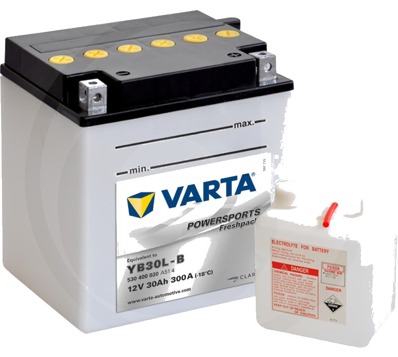 Varta Baterie POWERSPORTS Freshpack 12 V / 30 - Baterie de pornire, încărcată, cu pachet acid