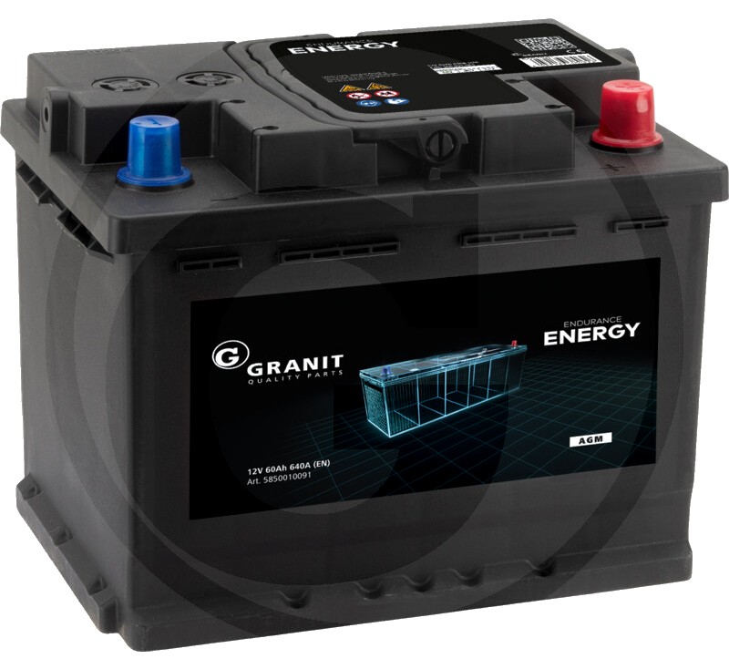 ENDURANCE ENERGY Baterie AGM 12V 60Ah 640A - Baterie AGM, fără întreținere