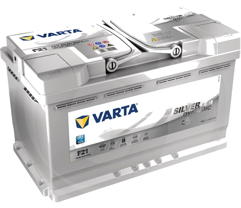Varta Baterie Silver Dynamic AGM 12 V / 80 Ah - Baterie SILVER Dynamic AGM F21 - 12V 80Ah 800A